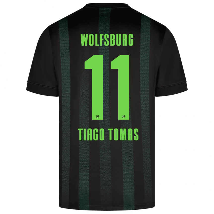 Kinderen Tiago Tomás #11 Donkergroen Uitshirt Uittenue 2024/25 T-Shirt