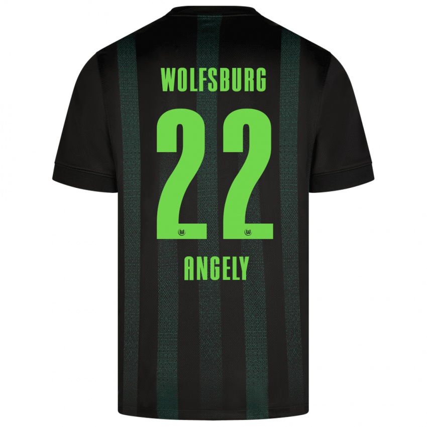 Kinderen Mathys Angély #22 Donkergroen Uitshirt Uittenue 2024/25 T-Shirt