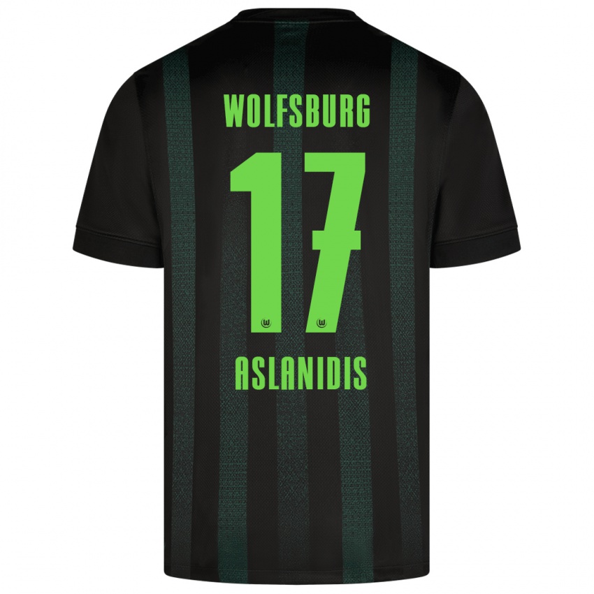 Kinderen Elijas Aslanidis #17 Donkergroen Uitshirt Uittenue 2024/25 T-Shirt