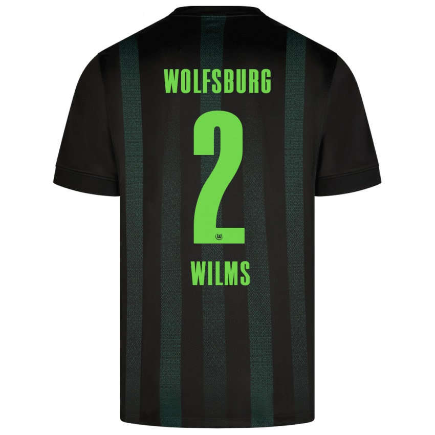 Kinderen Lynn Wilms #2 Donkergroen Uitshirt Uittenue 2024/25 T-Shirt