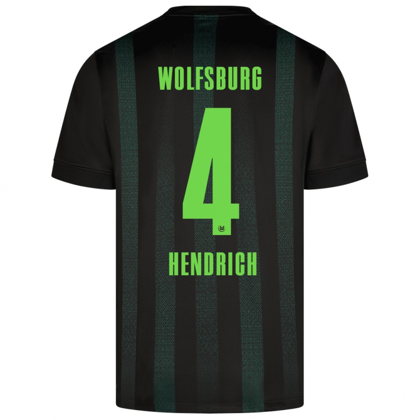 Kinderen Kathrin Hendrich #4 Donkergroen Uitshirt Uittenue 2024/25 T-Shirt