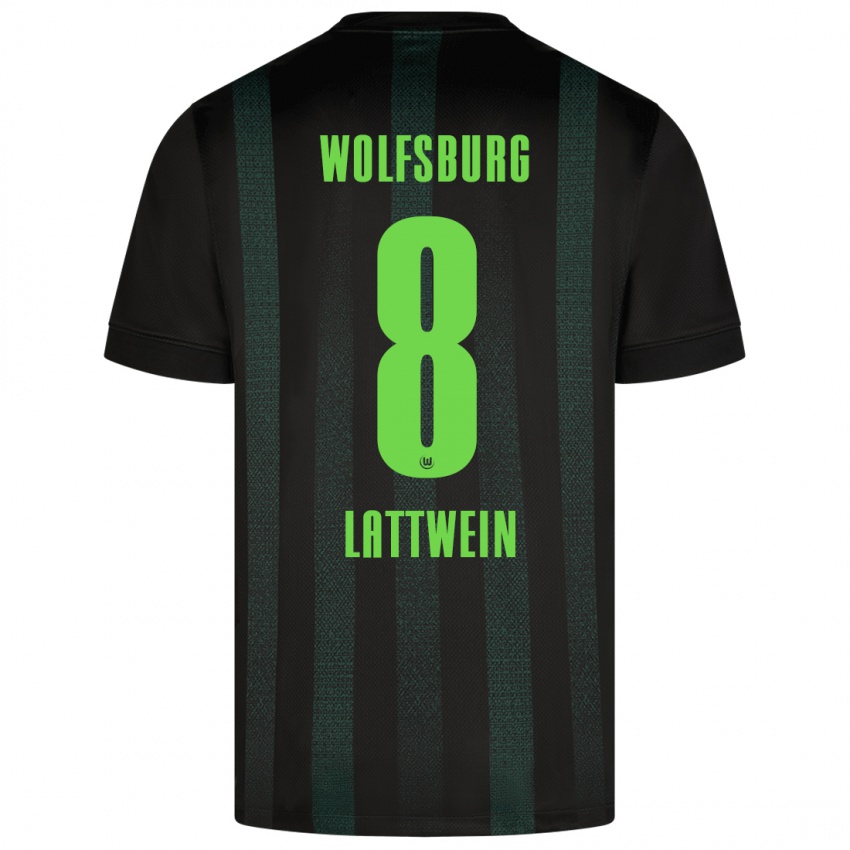 Kinderen Lena Lattwein #8 Donkergroen Uitshirt Uittenue 2024/25 T-Shirt