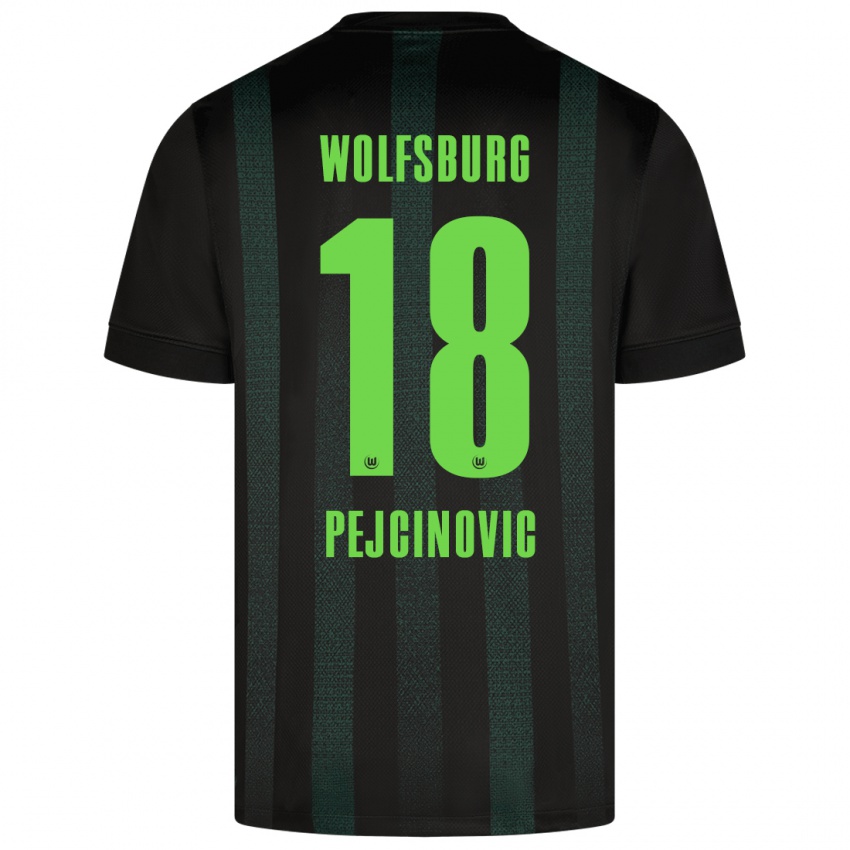 Kinderen Dzenan Pejcinovic #18 Donkergroen Uitshirt Uittenue 2024/25 T-Shirt