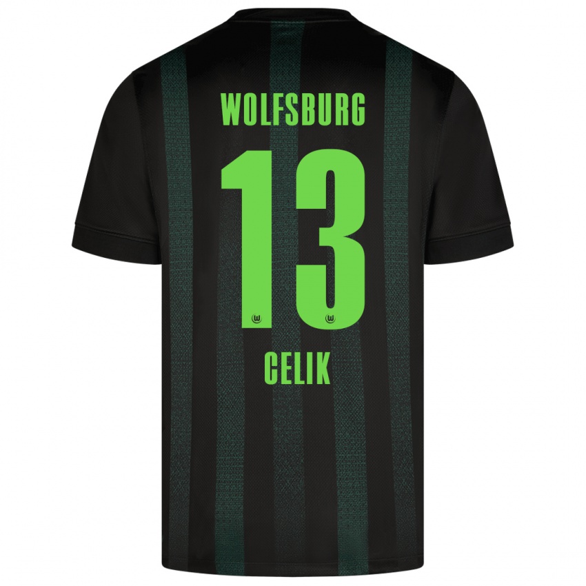 Kinderen Dennis Celik #13 Donkergroen Uitshirt Uittenue 2024/25 T-Shirt