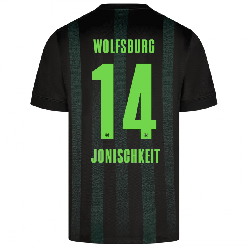 Kinderen Jamal Jonischkeit #14 Donkergroen Uitshirt Uittenue 2024/25 T-Shirt