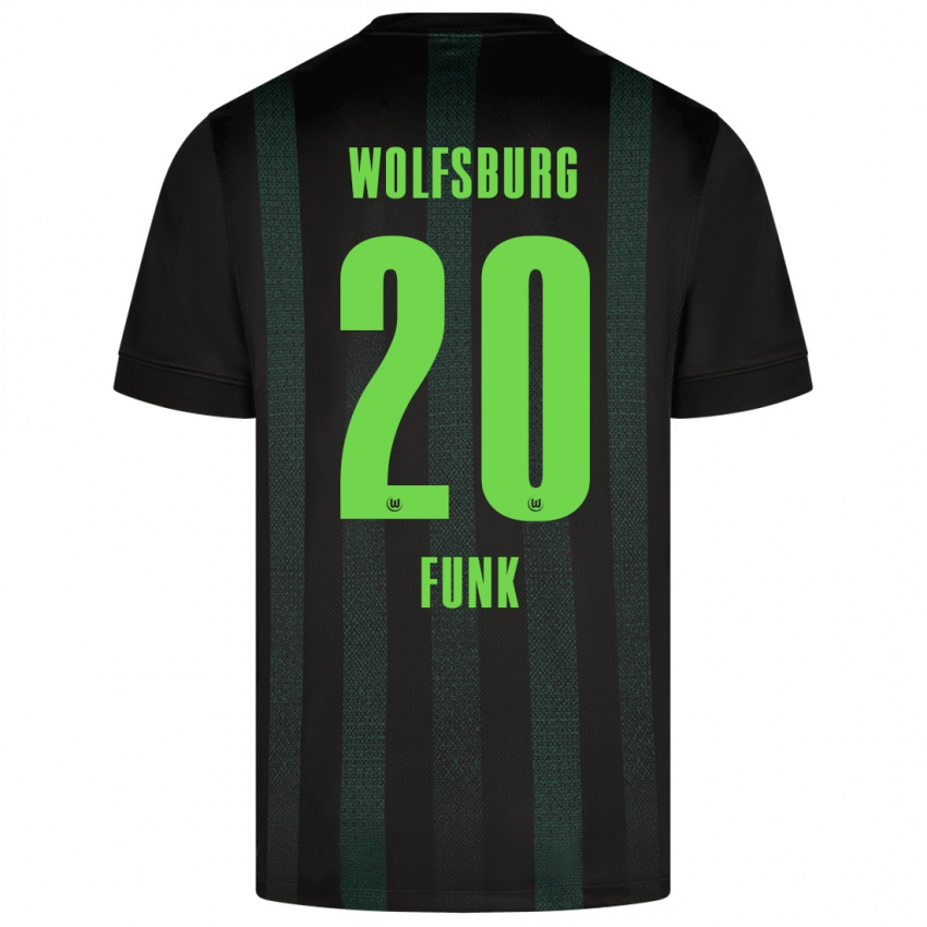 Kinderen Jonah Funk #20 Donkergroen Uitshirt Uittenue 2024/25 T-Shirt