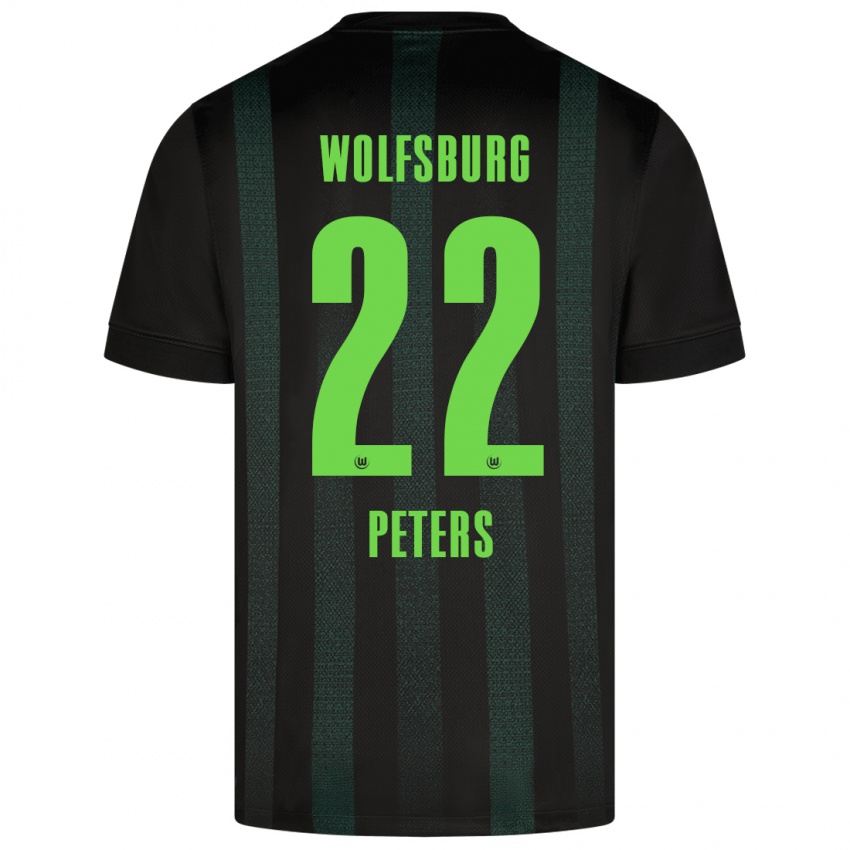 Kinderen Laurin Peters #22 Donkergroen Uitshirt Uittenue 2024/25 T-Shirt