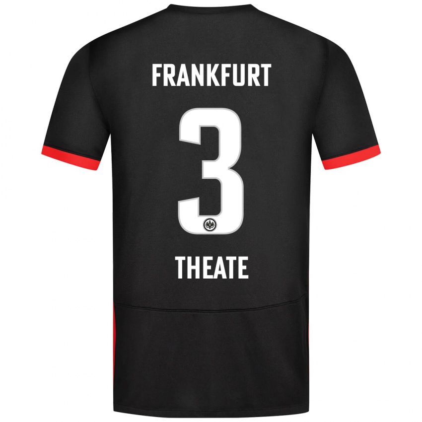 Kinderen Arthur Theate #3 Zwart Uitshirt Uittenue 2024/25 T-Shirt