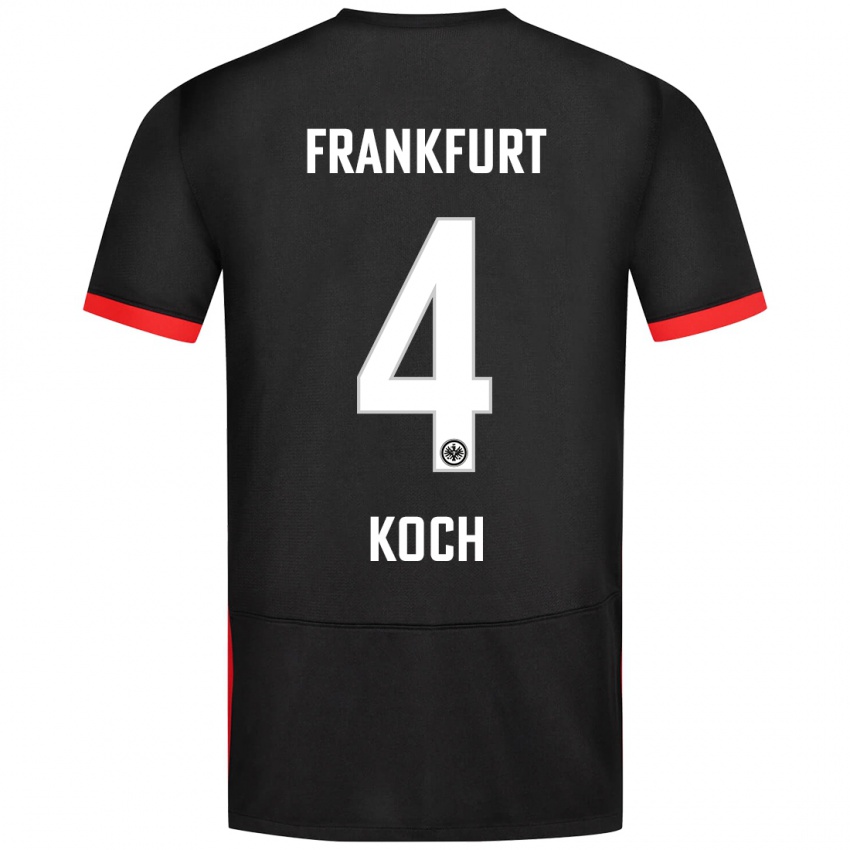 Kinderen Robin Koch #4 Zwart Uitshirt Uittenue 2024/25 T-Shirt