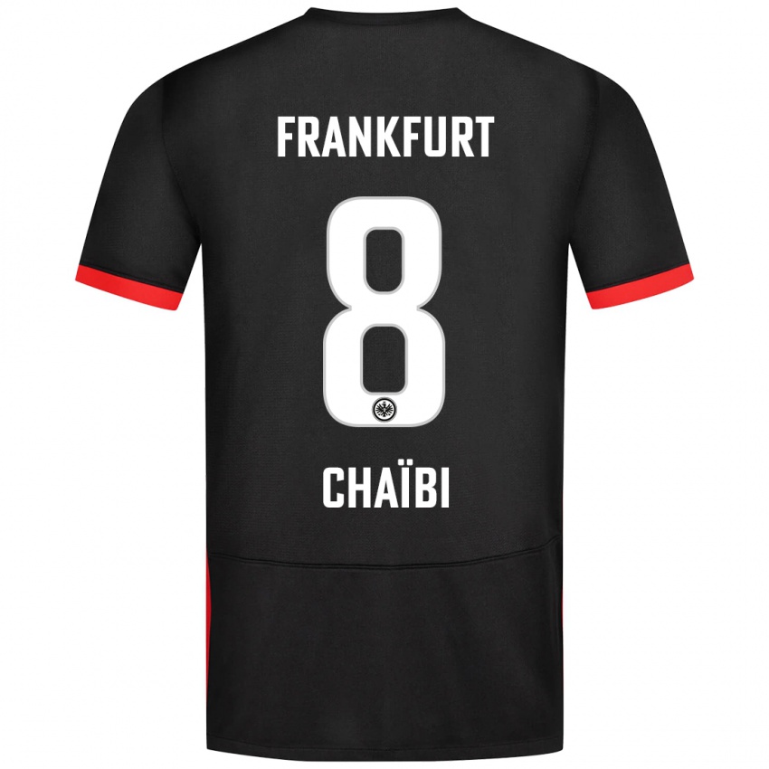 Kinderen Farès Chaïbi #8 Zwart Uitshirt Uittenue 2024/25 T-Shirt