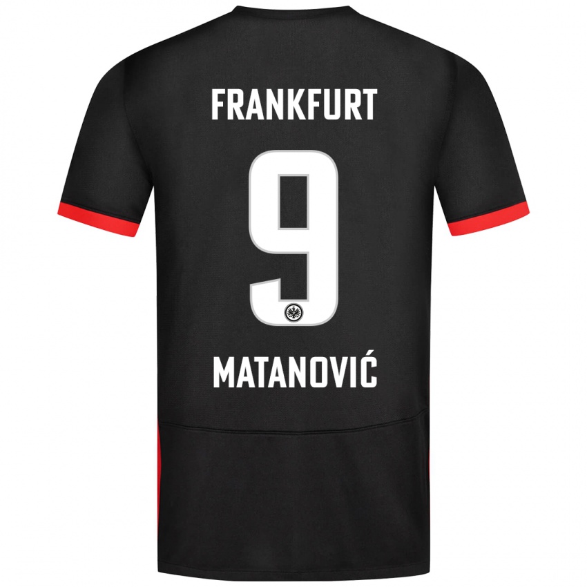 Kinderen Igor Matanovic #9 Zwart Uitshirt Uittenue 2024/25 T-Shirt