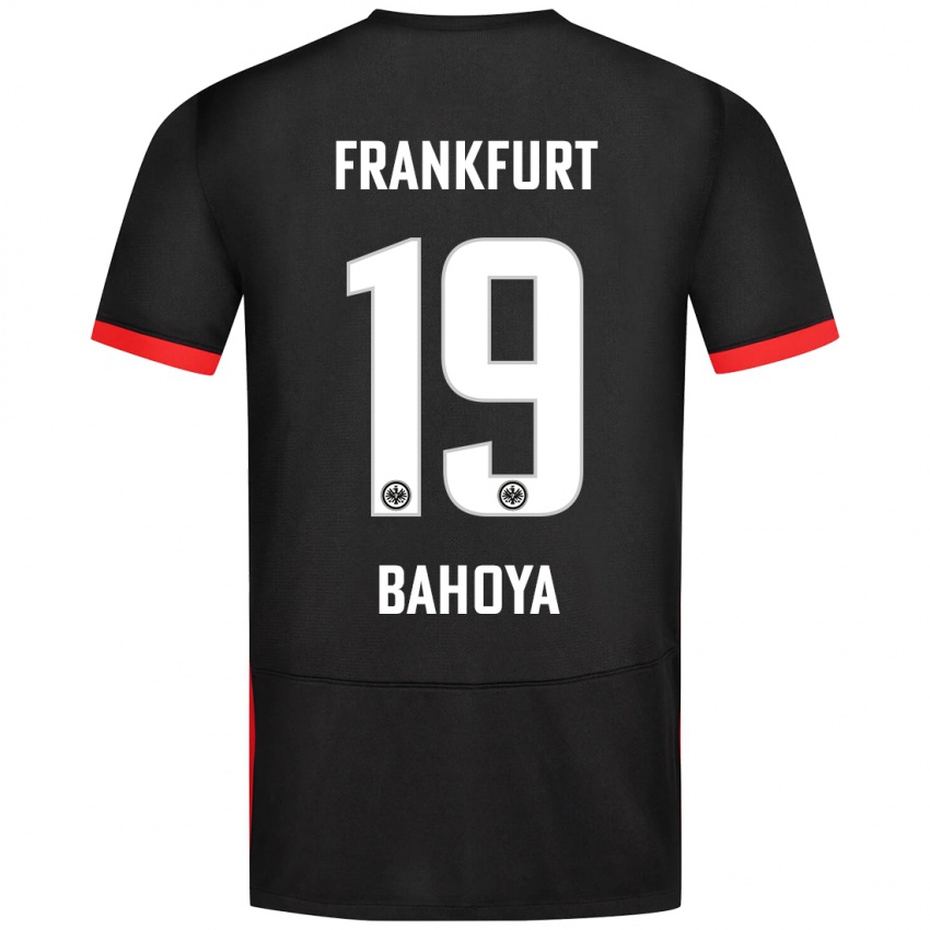 Kinderen Jean-Mattéo Bahoya #19 Zwart Uitshirt Uittenue 2024/25 T-Shirt