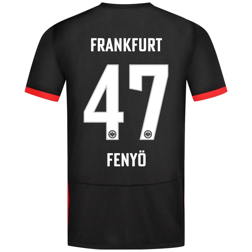 Kinderen Noah Fenyö #47 Zwart Uitshirt Uittenue 2024/25 T-Shirt