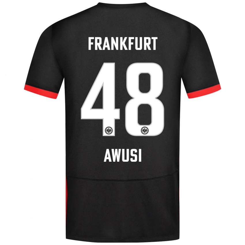 Kinderen Junior Awusi #48 Zwart Uitshirt Uittenue 2024/25 T-Shirt