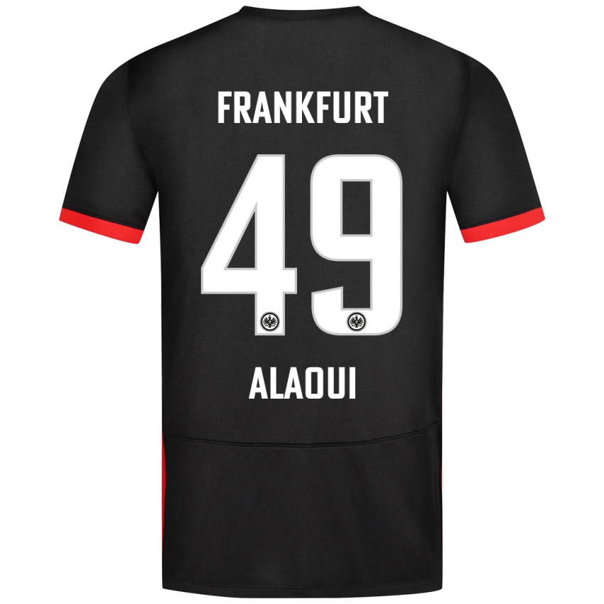 Kinderen Anas Alaoui #49 Zwart Uitshirt Uittenue 2024/25 T-Shirt