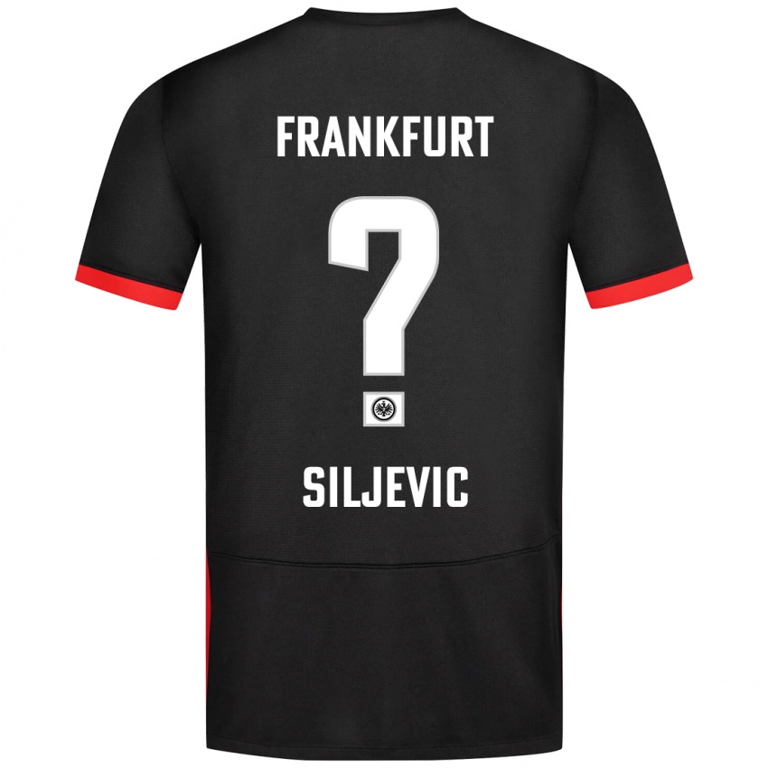 Kinderen Amil Siljevic #0 Zwart Uitshirt Uittenue 2024/25 T-Shirt