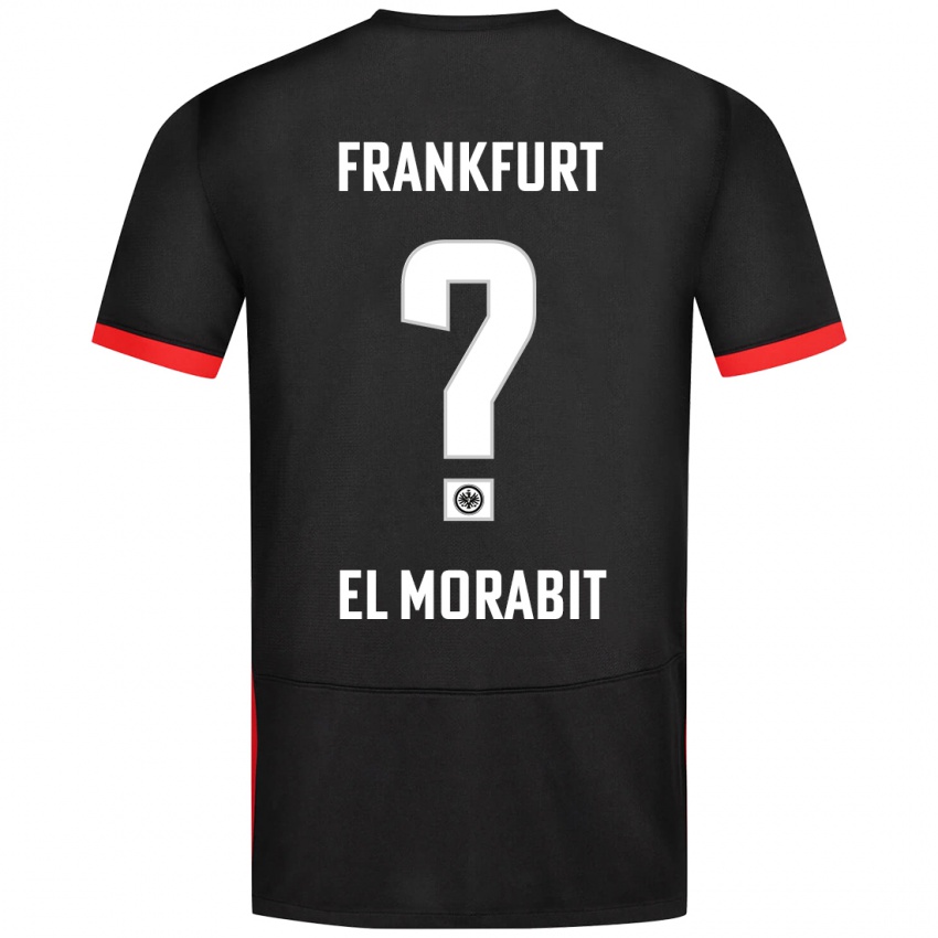 Kinderen Anas El Morabit #0 Zwart Uitshirt Uittenue 2024/25 T-Shirt