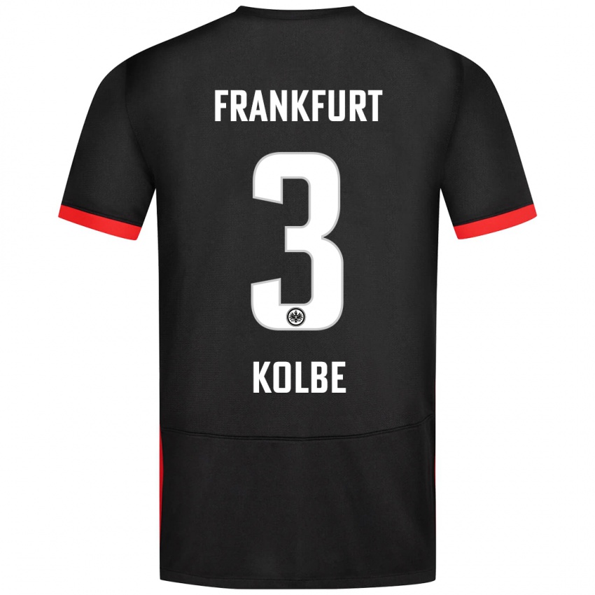 Kinderen Louis Kolbe #3 Zwart Uitshirt Uittenue 2024/25 T-Shirt