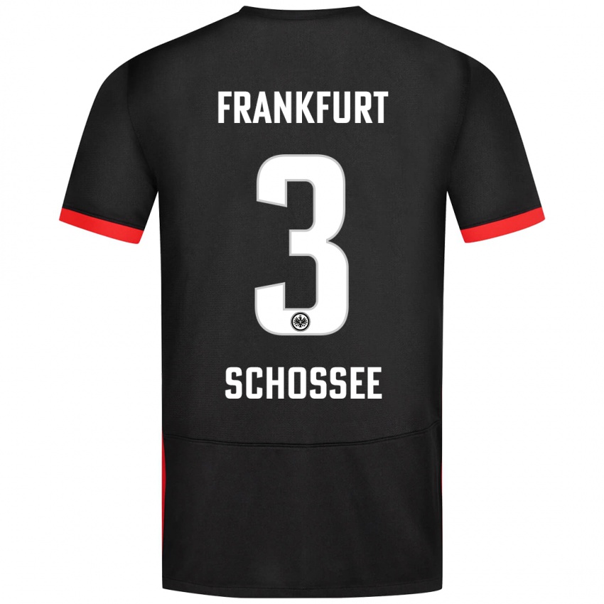 Kinderen Maurice Schossee #3 Zwart Uitshirt Uittenue 2024/25 T-Shirt