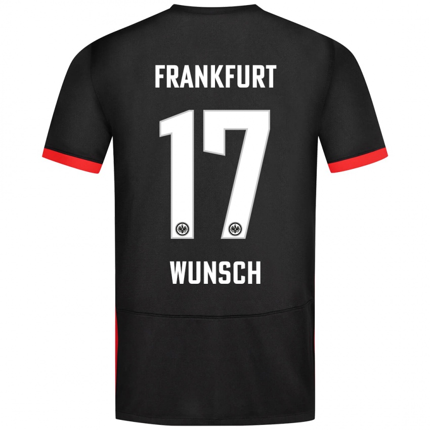 Kinderen Paul Wünsch #17 Zwart Uitshirt Uittenue 2024/25 T-Shirt