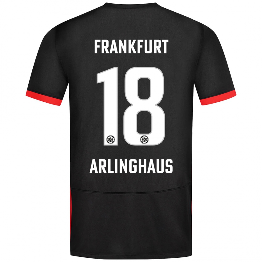 Kinderen Max Arlinghaus #18 Zwart Uitshirt Uittenue 2024/25 T-Shirt