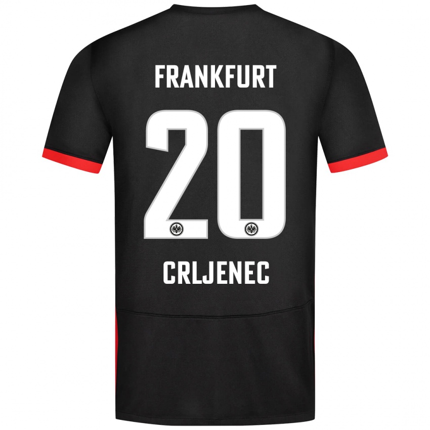 Kinderen Dominik Crljenec #20 Zwart Uitshirt Uittenue 2024/25 T-Shirt