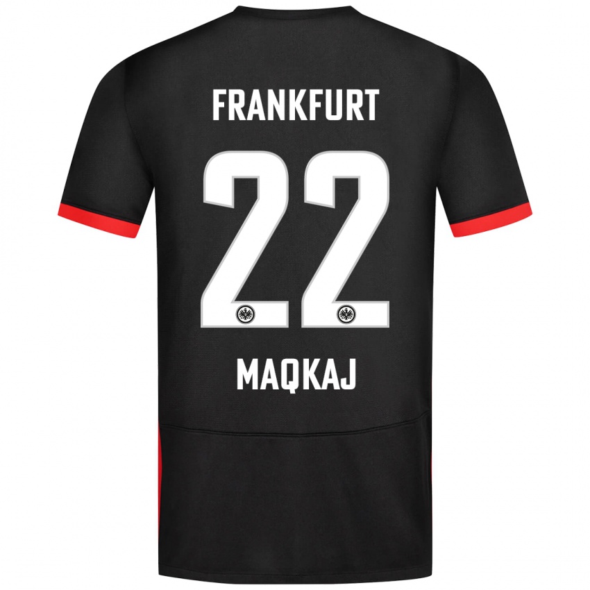 Kinderen Dritan Maqkaj #22 Zwart Uitshirt Uittenue 2024/25 T-Shirt