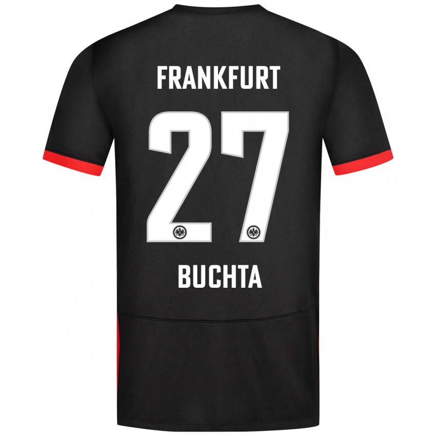 Kinderen Philip Buchta #27 Zwart Uitshirt Uittenue 2024/25 T-Shirt