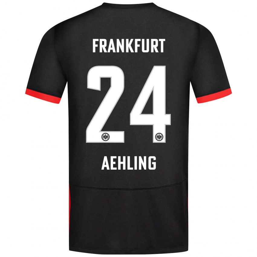 Kinderen Anna Aehling #24 Zwart Uitshirt Uittenue 2024/25 T-Shirt