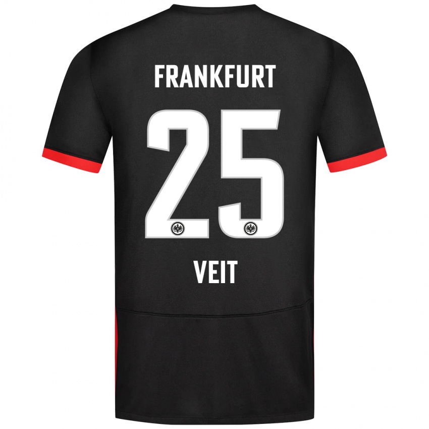 Kinderen Jella Veit #25 Zwart Uitshirt Uittenue 2024/25 T-Shirt