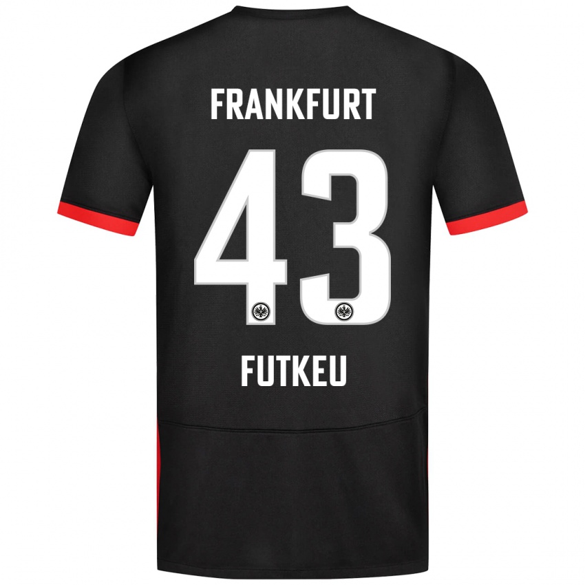 Kinderen Noel Futkeu #43 Zwart Uitshirt Uittenue 2024/25 T-Shirt