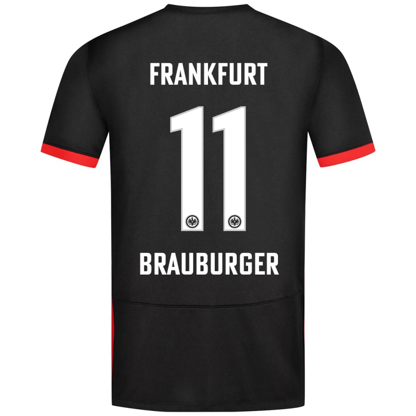 Kinderen Maximilian Brauburger #11 Zwart Uitshirt Uittenue 2024/25 T-Shirt