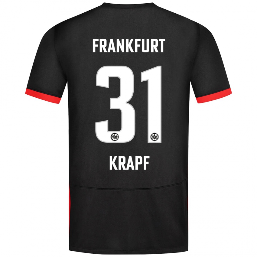 Kinderen Maximilian Krapf #31 Zwart Uitshirt Uittenue 2024/25 T-Shirt