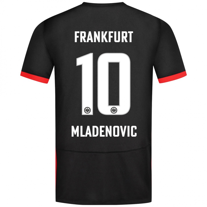 Kinderen Marko Mladenovic #10 Zwart Uitshirt Uittenue 2024/25 T-Shirt