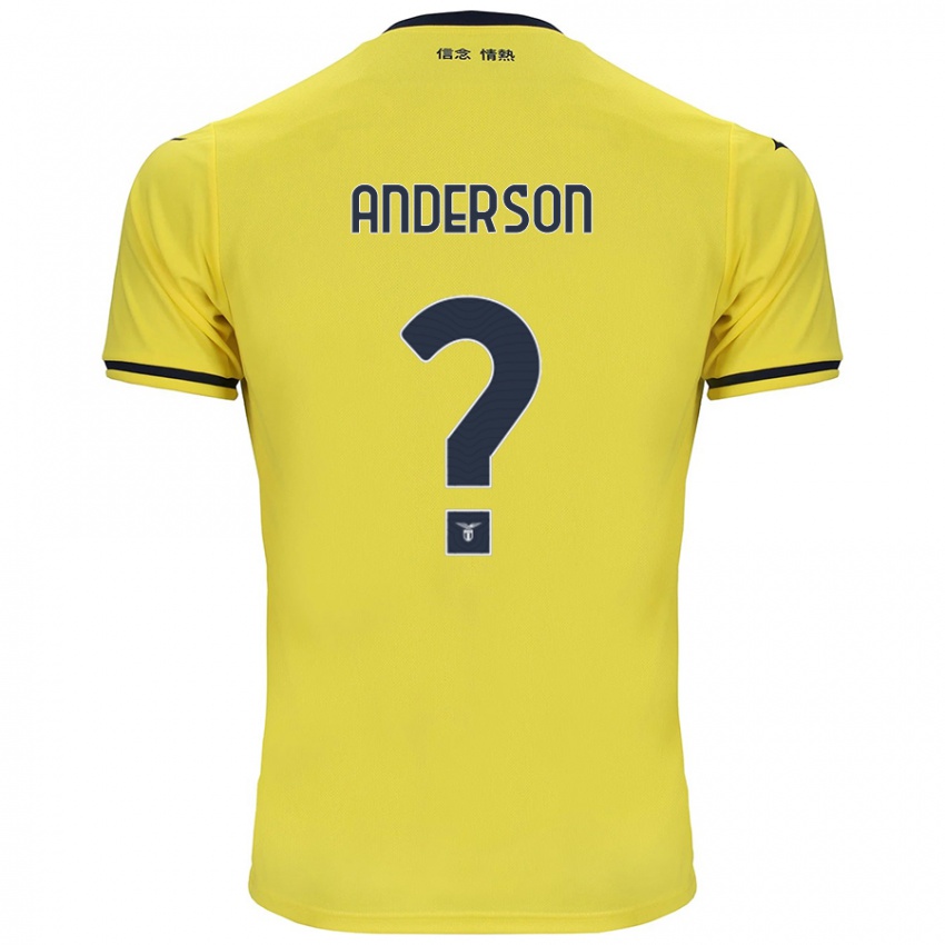 Kinderen André Anderson #0 Geel Uitshirt Uittenue 2024/25 T-Shirt