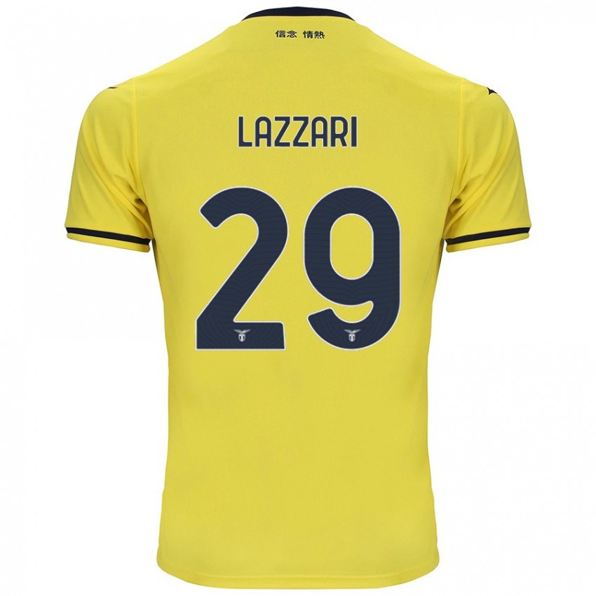 Kinderen Manuel Lazzari #29 Geel Uitshirt Uittenue 2024/25 T-Shirt