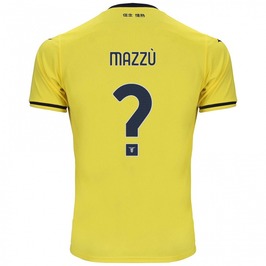 Kinderen Domenico Mazzù #0 Geel Uitshirt Uittenue 2024/25 T-Shirt