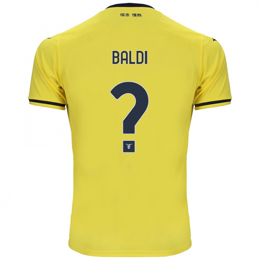 Kinderen Mattia Santagostino Baldi #0 Geel Uitshirt Uittenue 2024/25 T-Shirt