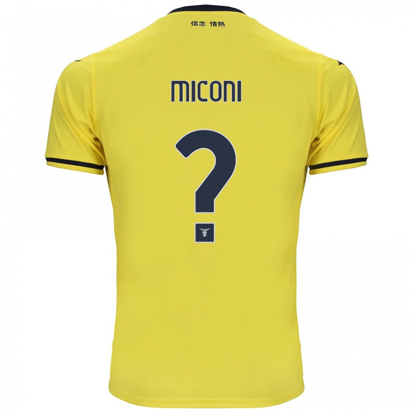 Kinderen Lorenzo Miconi #0 Geel Uitshirt Uittenue 2024/25 T-Shirt