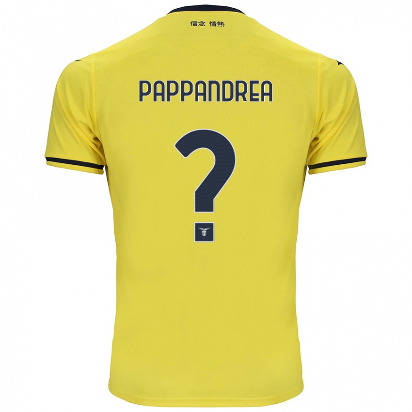 Kinderen Filippo Pappandrea #0 Geel Uitshirt Uittenue 2024/25 T-Shirt