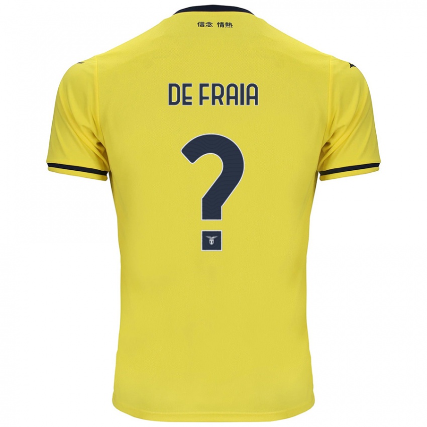 Kinderen Davide De Fraia #0 Geel Uitshirt Uittenue 2024/25 T-Shirt