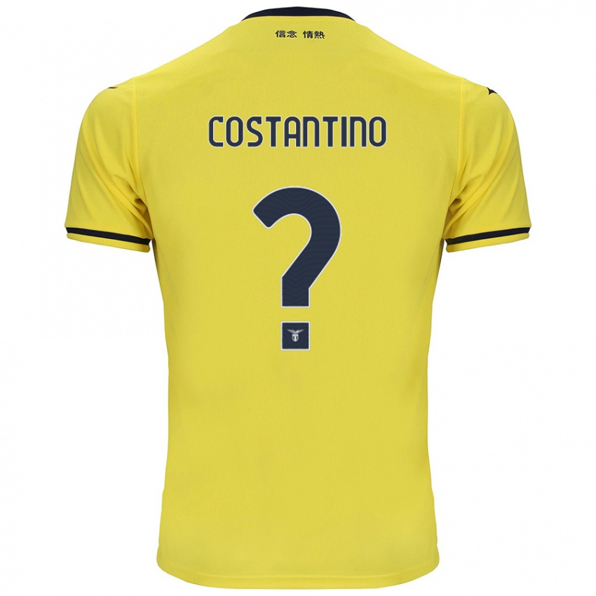 Kinderen Davide Costantino #0 Geel Uitshirt Uittenue 2024/25 T-Shirt