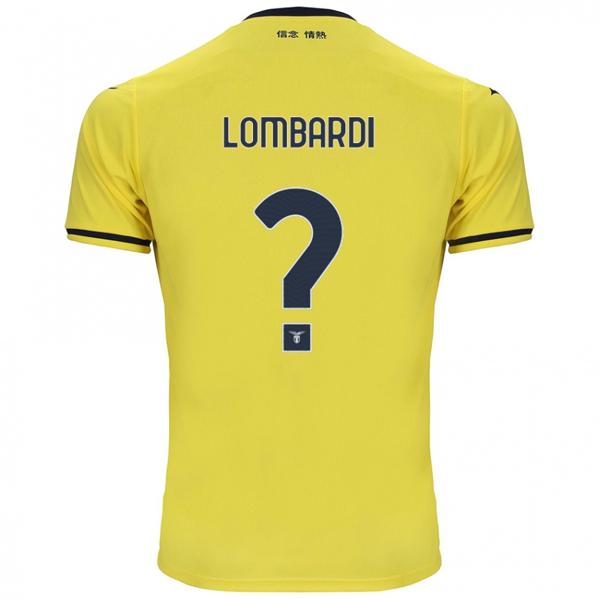 Kinderen Pierlorenzo Lombardi #0 Geel Uitshirt Uittenue 2024/25 T-Shirt