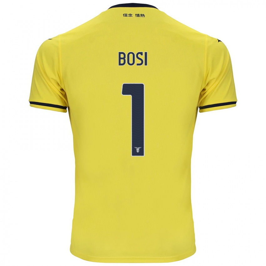 Kinderen Gioele Bosi #1 Geel Uitshirt Uittenue 2024/25 T-Shirt