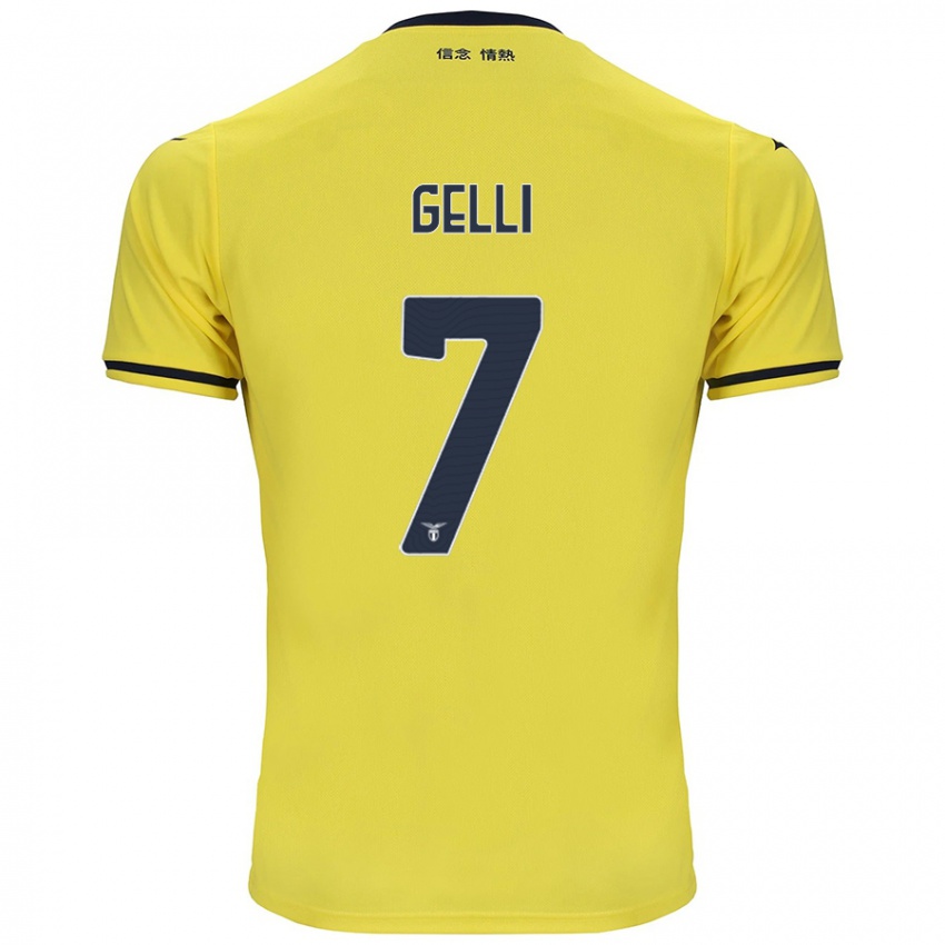 Kinderen Valerio Gelli #7 Geel Uitshirt Uittenue 2024/25 T-Shirt