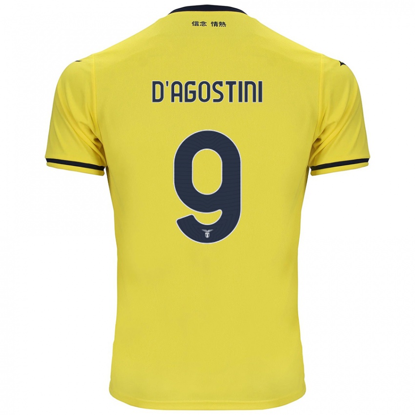 Kinderen Lorenzo D'agostini #9 Geel Uitshirt Uittenue 2024/25 T-Shirt