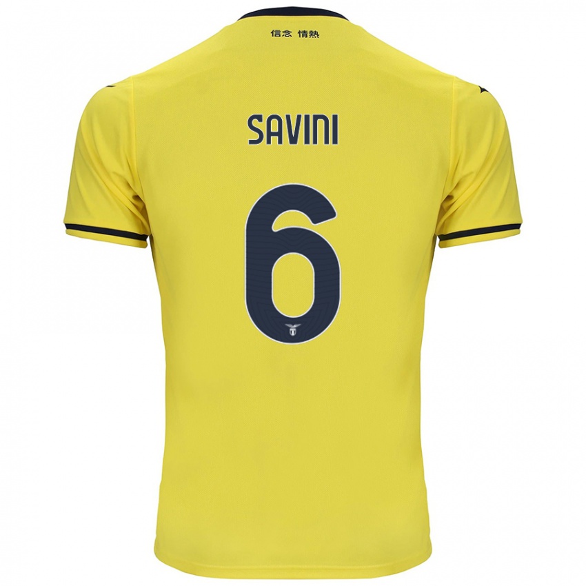 Kinderen Federica Savini #6 Geel Uitshirt Uittenue 2024/25 T-Shirt