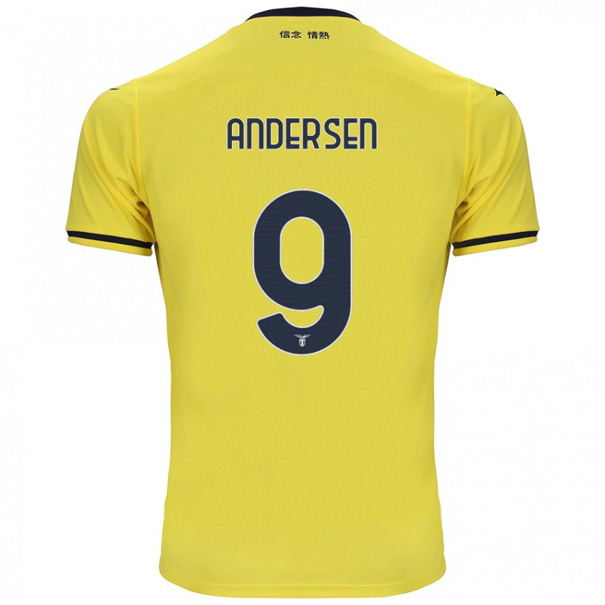 Kinderen Signe Holt Andersen #9 Geel Uitshirt Uittenue 2024/25 T-Shirt