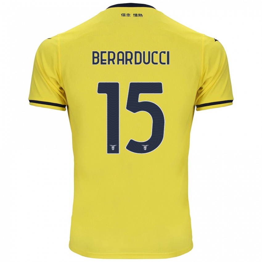 Kinderen Martina Berarducci #15 Geel Uitshirt Uittenue 2024/25 T-Shirt