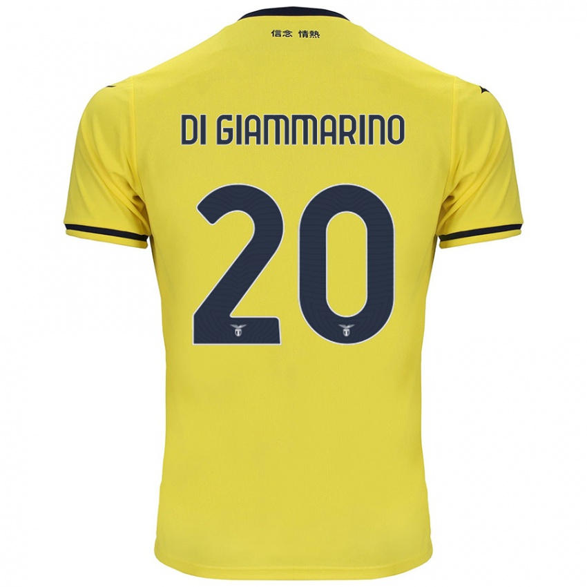 Kinderen Virginia Di Giammarino #20 Geel Uitshirt Uittenue 2024/25 T-Shirt